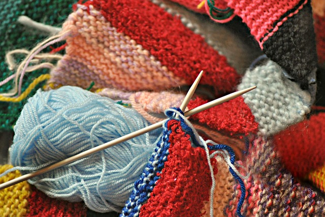 knitting yarn scarf socks tools
